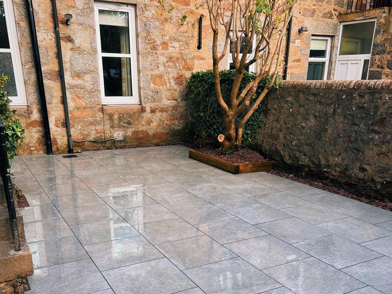 Grey patio